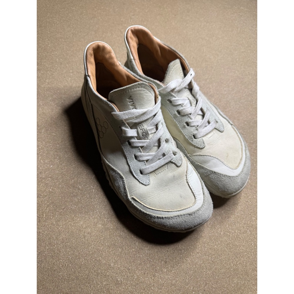 Vivobarefoot Magna Trail Leather Suede Shoes Off White Womens 37 Michelin Sole - Picture 4 of 9